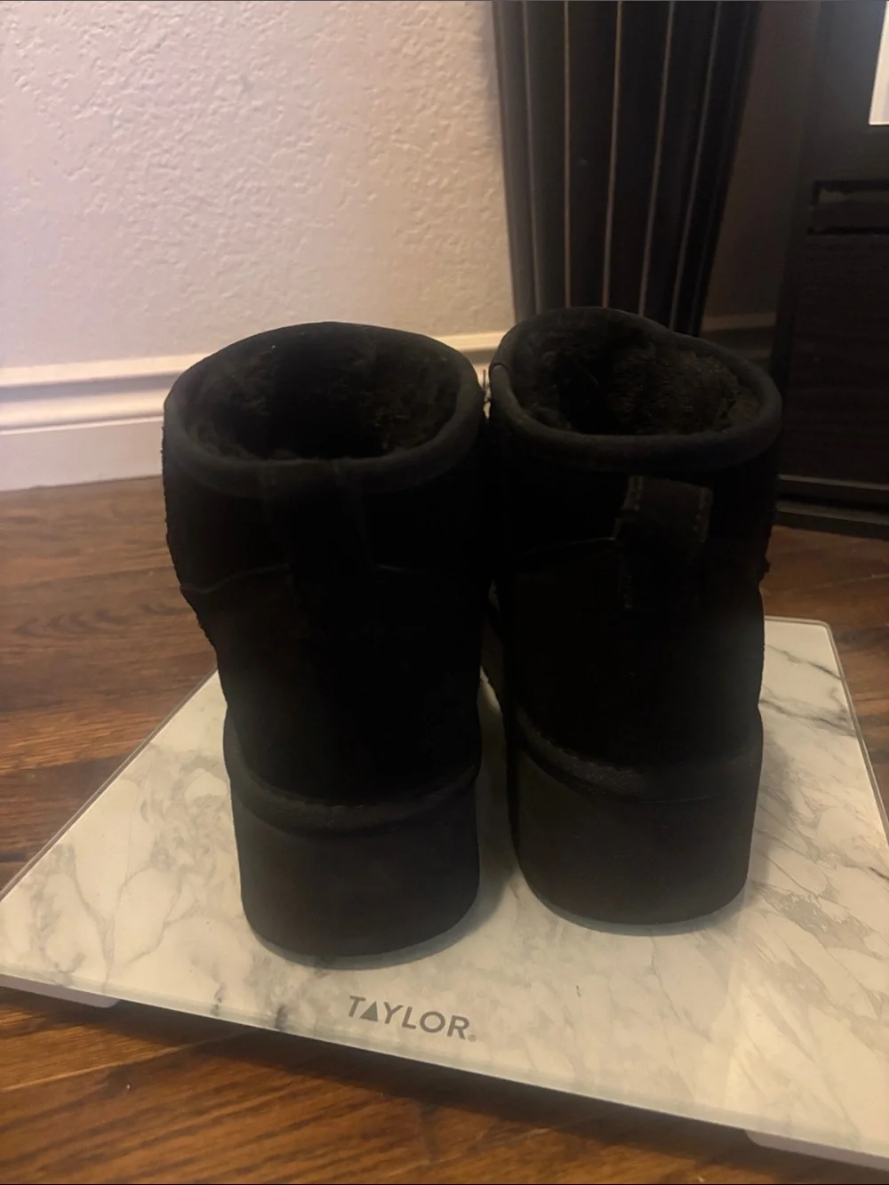 Project Cloud “Ugg style” Black Platform Ankle Boots - Women's Cozy Slip-On